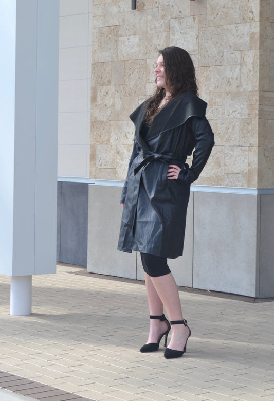 Leather Trench Coat